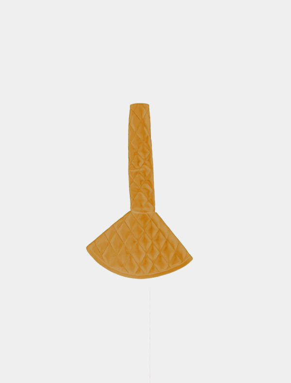 A plastic dustpan isolated on a white background.