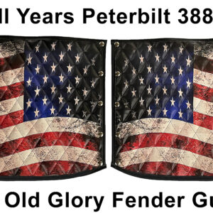 Custom Fender Guard: Peterbilt 389 Old Glory, compatible with peterbilt 388 & 389 models.
