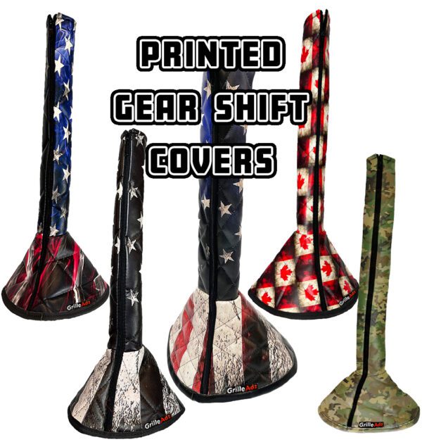 Printed Quilted Gear Shift Cover