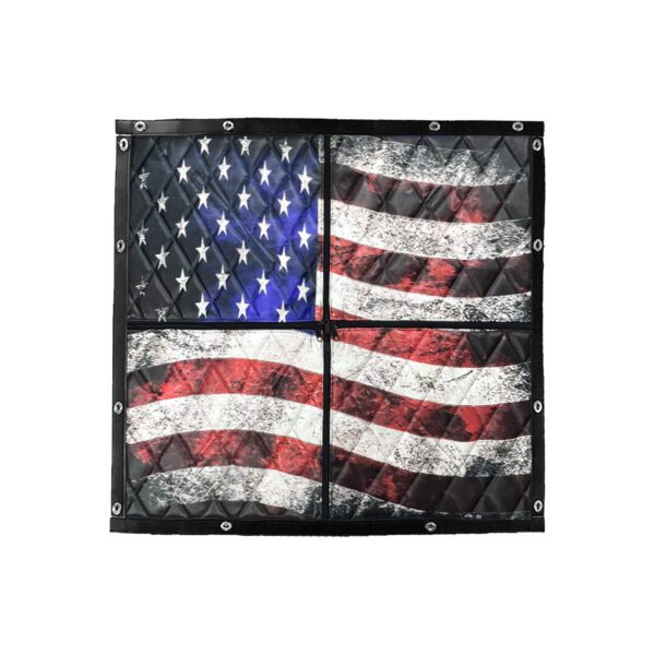 Old Glory Winter Front: 2-Zip Quilted For Pickup Trucks - SUVs - Vans - Image 4