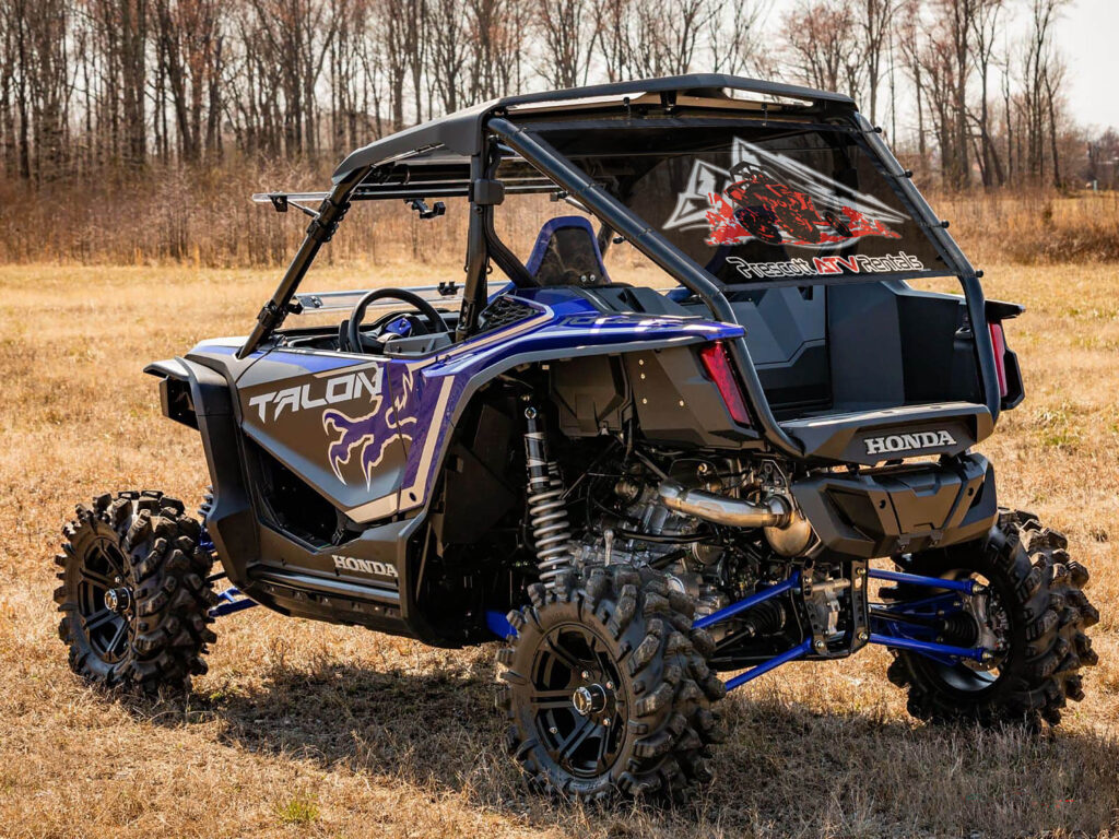 Utv Rear Shot UTV/Side by Side Rear Dust Screen-CUSTOM IMAGE - Outlaw Trucking Supply