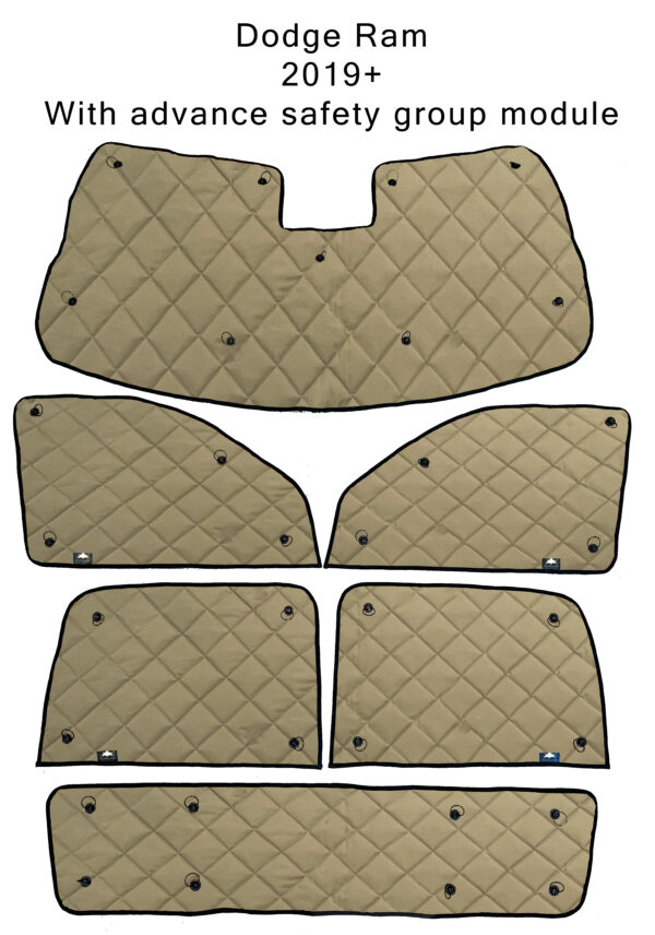 Quilted floor mats for a Bennett Trucking Nascar Discount ZenEclipse Pickup Truck 2019 or newer with advance safety module.