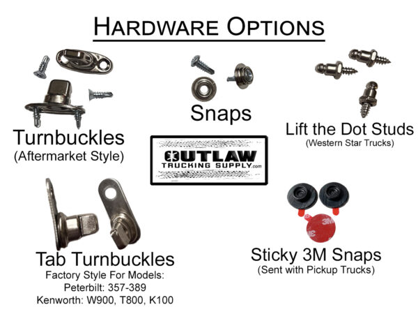 A picture of hardware options for the truck.