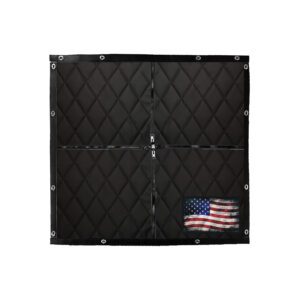 Winter Front: 2-Zip Quilted Style with Flag Logo