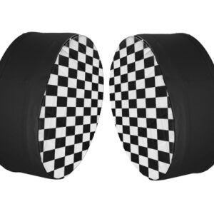 Checkered Fuel Tank End Cover