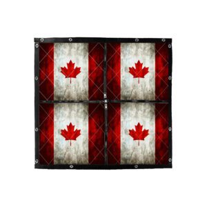 Winter Front: Quilted 2-Zip Canadian Flag