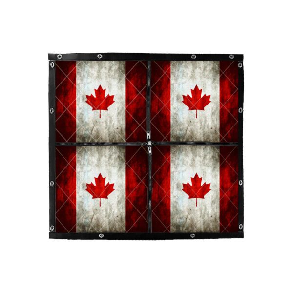 Winter Front: Quilted 2-Zip Canadian Flag